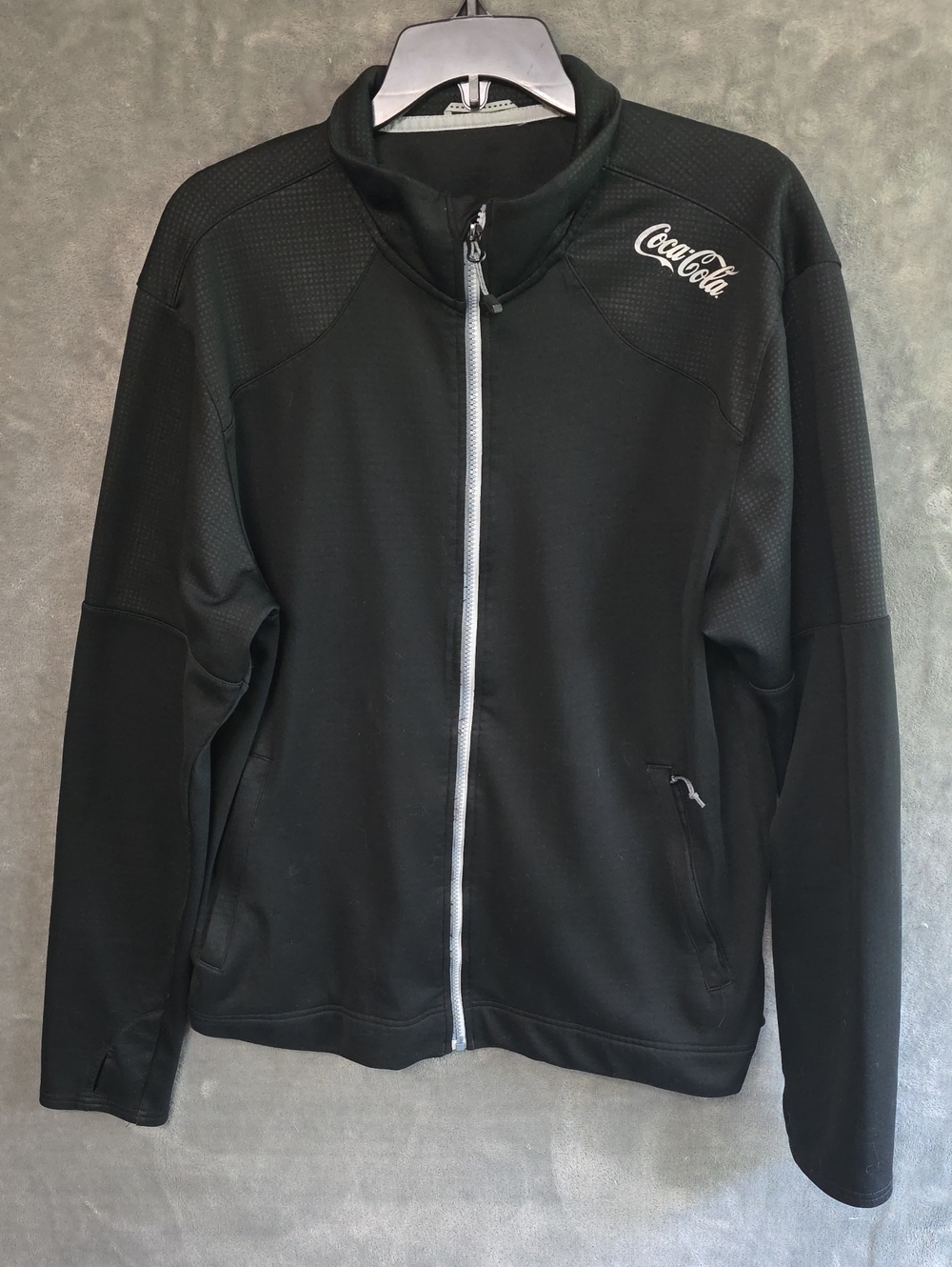 Coca Cola Men's Black Lightweight Full-Zip Jacket